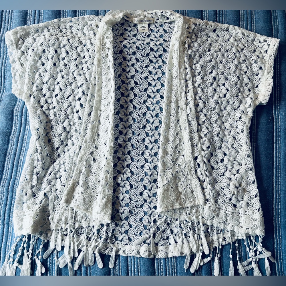 Self Esteem crochet vest/White color/size XL